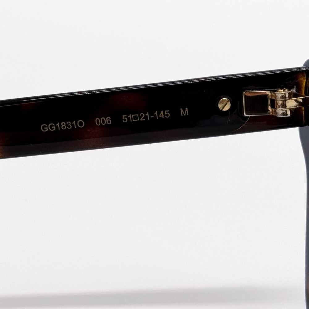 NEW GUCCI GG1831O 006 HAVANA BROWN WOMEN EYEGLASSES GUCCI - Picture 8 of 10